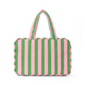 Striped Unisex Travel Toiletry Bag – Large Capacity with Hook Travel Toiletry Bag Babs Green