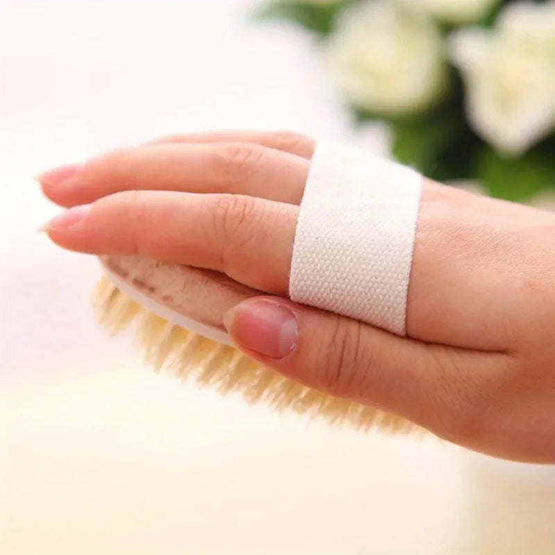 Natural Bristle Body Spa Brush – Wet & Dry Skin Massager Bath & Body Brush Babs