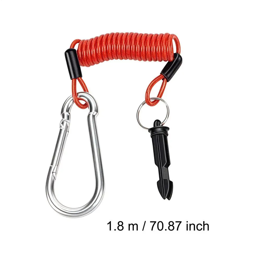 Breakaway Trailer Safety Cable Coiled 304 Steel RV Camper Trailer Safety Cable Babs 6FT