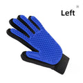 Silicone Pet Grooming Glove – Dog & Cat Deshedding Brush Pet Grooming Glove Babs blue left