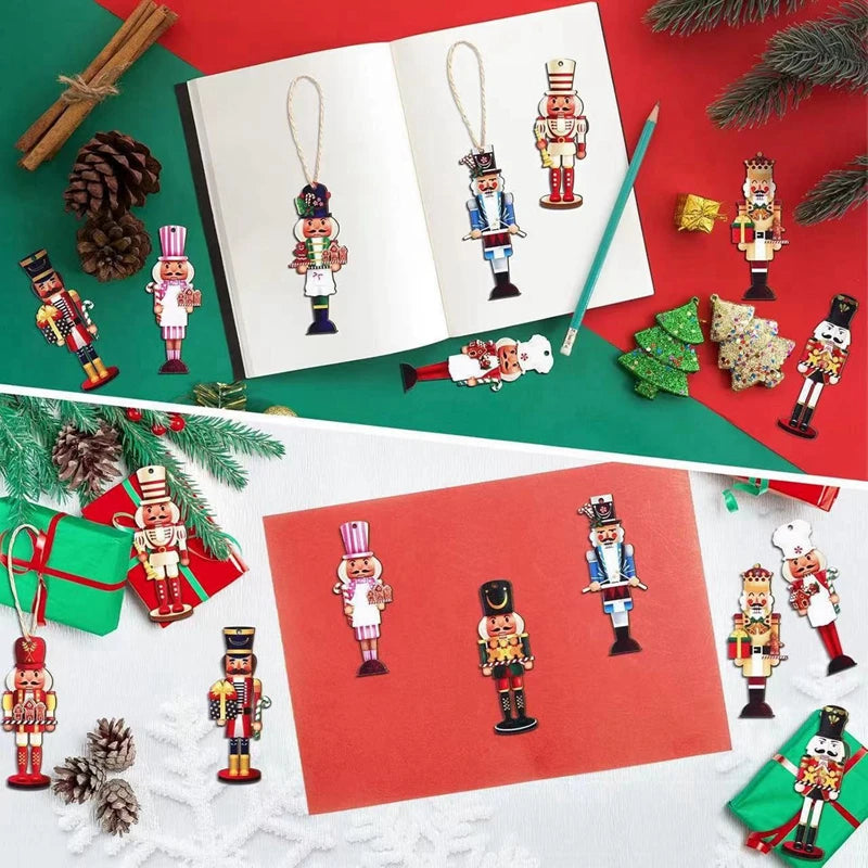 20Pcs Wooden Nutcracker Soldier Christmas Tree Ornaments Christmas Tree Ornaments Babs