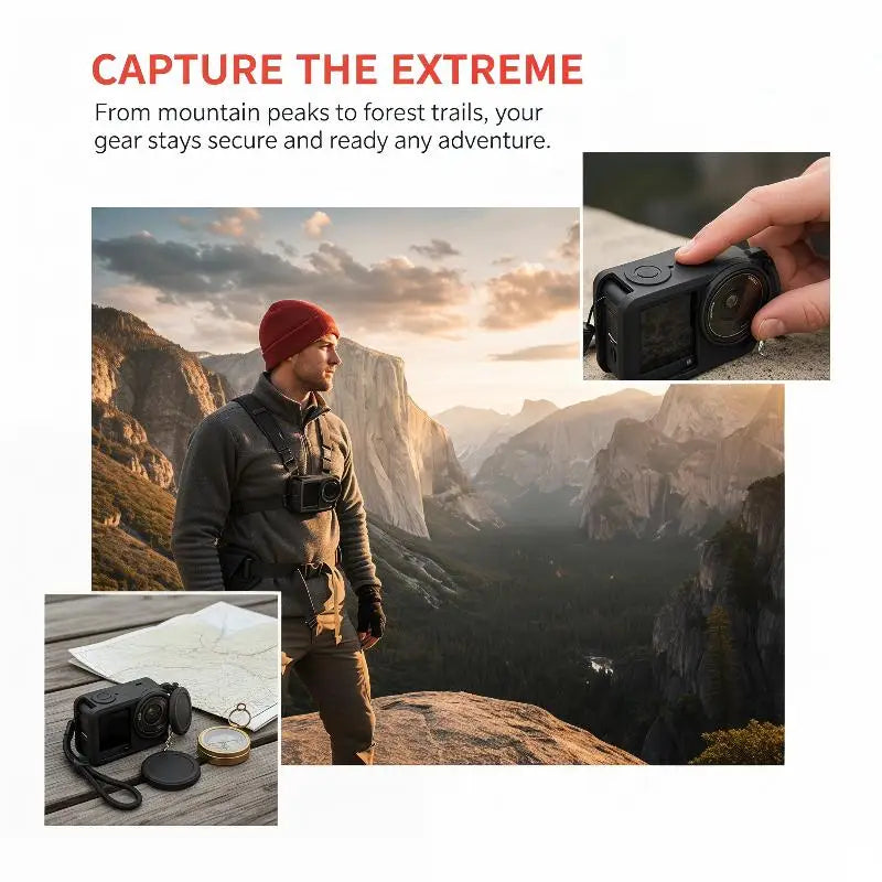 Silicone Case & Lens Cap for OSMO Action 6 – Drop Protection Camera Protective Case Babs