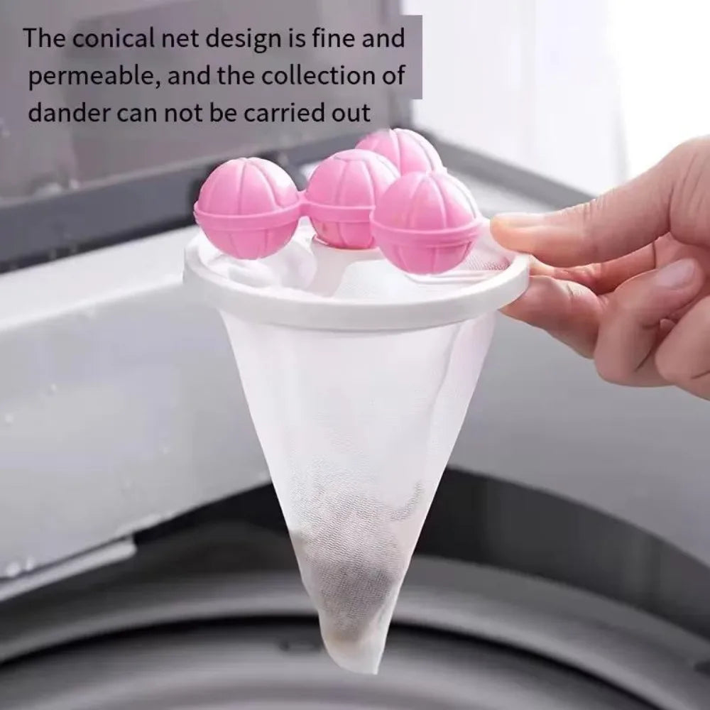 Reusable Washing Machine Hair Filter Mesh Bags – Lint Catcher Laundry Filter Bag Babs