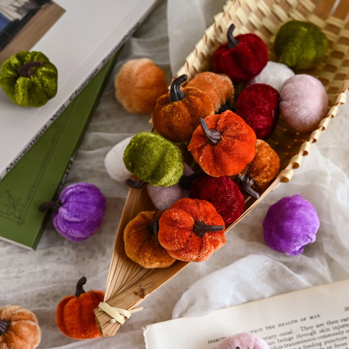 Mini Artificial Pumpkins 15/30 Pcs – Fall Halloween Décor Artificial Pumpkin Decor Babs