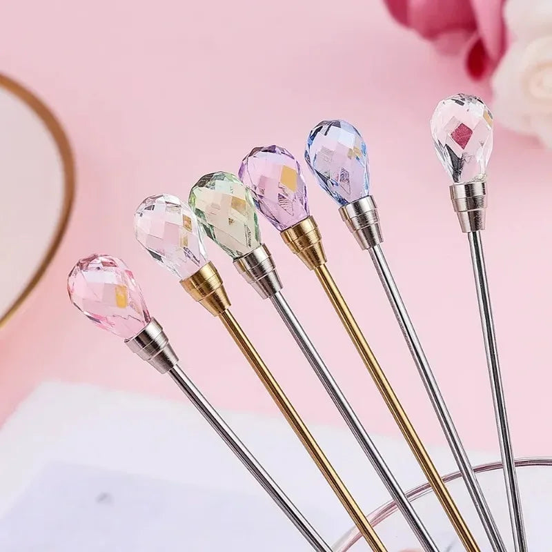 Diamond Crystal Coffee Spoon – Long Stainless Steel Stirring Spoon Decorative Stirring Spoon Babs