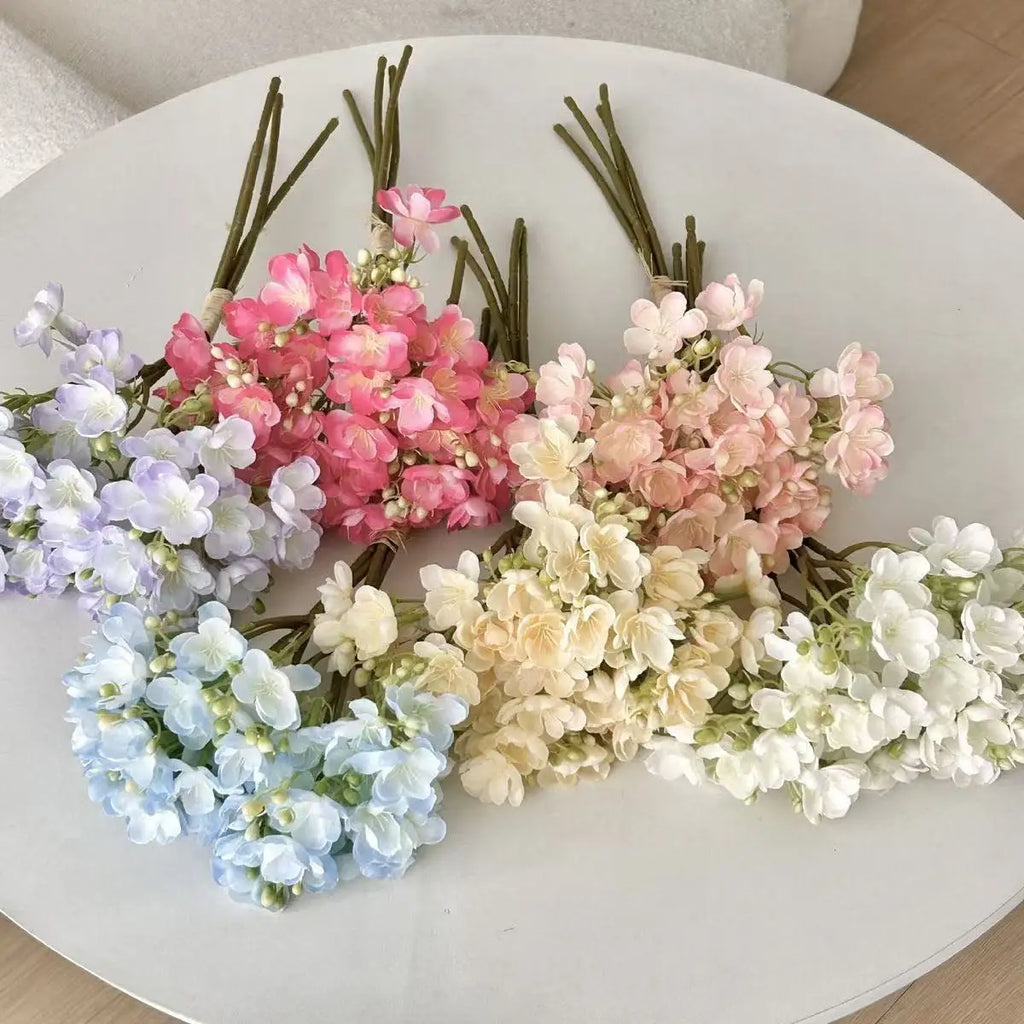 Artificial Silk Jasmine Bouquet 4 Pcs – Wedding & Home Décor Artificial Flower Bouquet Babs