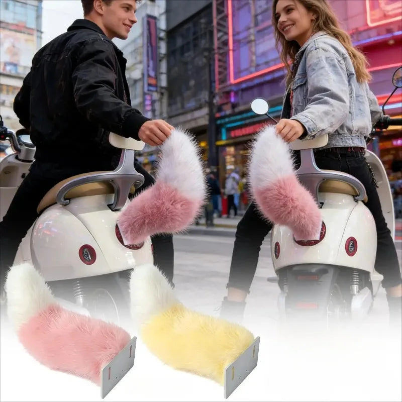 Remote Control Wagging Fox Tail Scooter Car Decoration Vehicle Tail Decor Babs