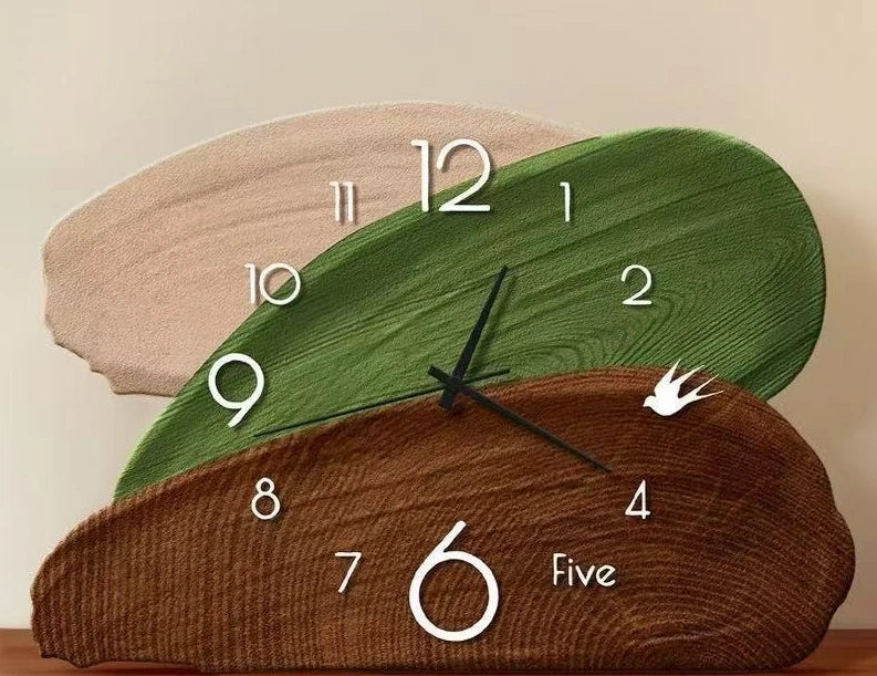Vintage Silent Desktop Clock – Retro Art Decor Table Clock Decorative Table Clock Babs 1Pc 25x30cm 1