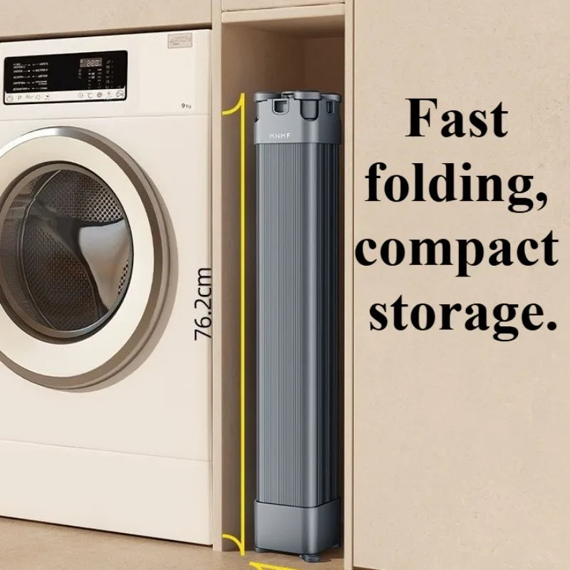 Retractable Folding Clothes Drying Rack – Floor Standing Hanger Clothes Drying Rack Babs