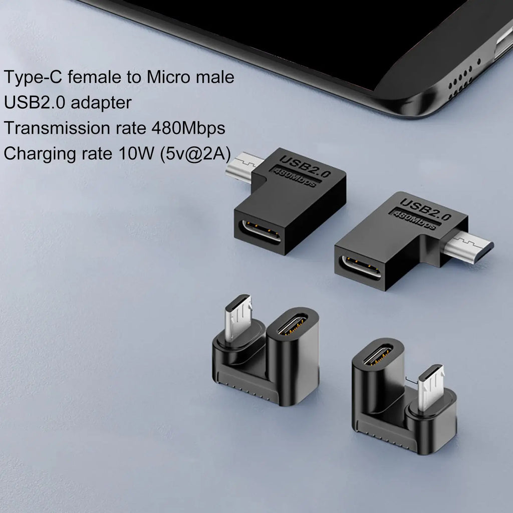 Type-C to Micro-USB Adapter | 480Mbps & 10W Fast Charging USB Adapter Babs