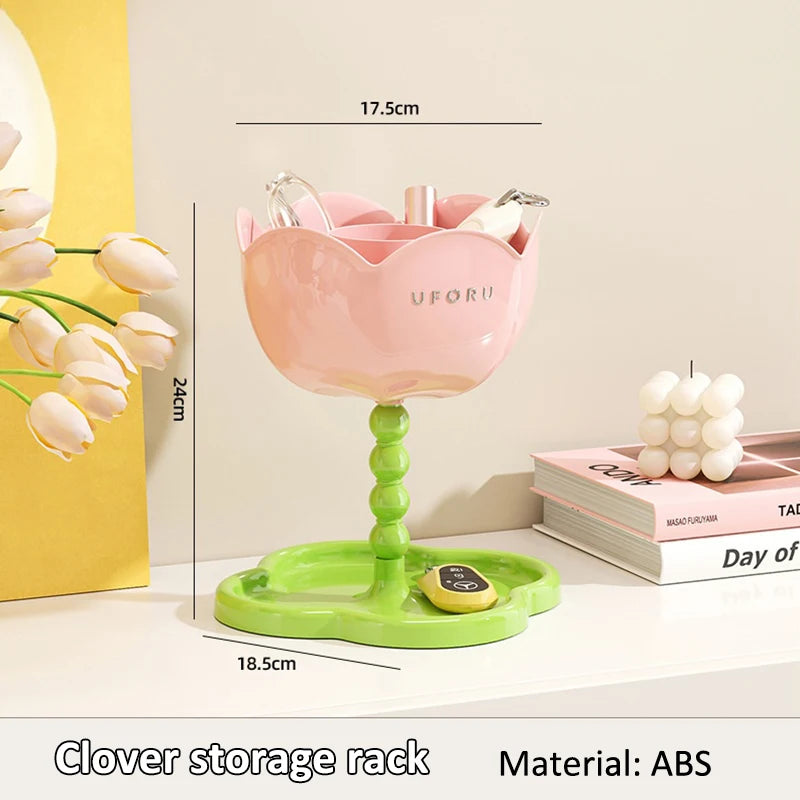 Rose-Shaped Desktop Storage Organizer – Flower Caddy for Keys Desktop Organizer Babs P