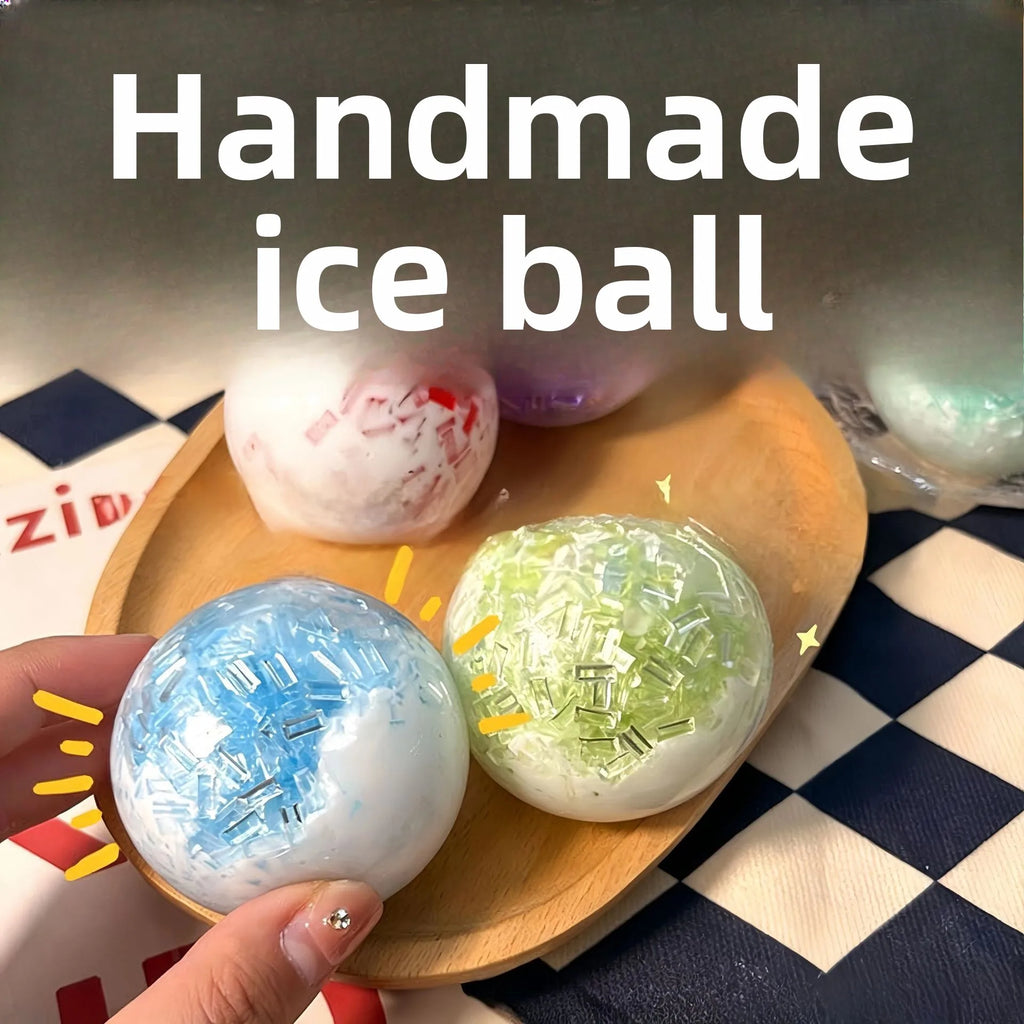 Slow Rising Ice Crackle Ball Squishy Sensory Fidget Toy Sensory Fidget Toy Babs