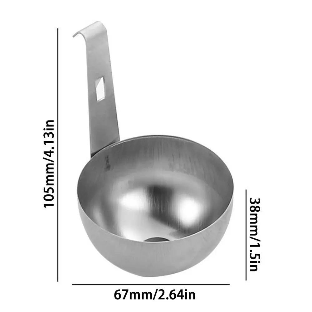 Stainless Steel Egg Poacher with Hook | Nonstick Cooking Mold Egg Poacher Babs 1pcs