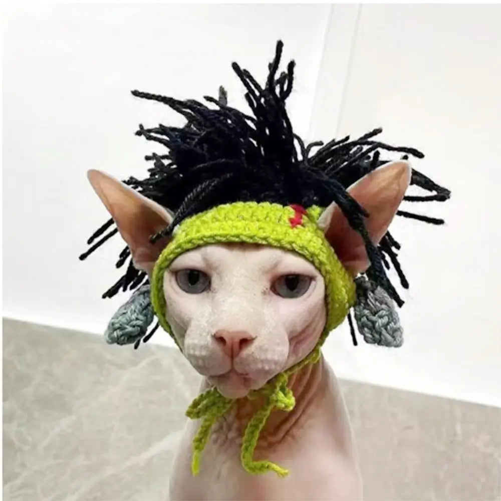 Crochet Frog Hat for Cats & Dogs – Cute Pet Party Photo Prop Pet Costume Hat Babs S-punk