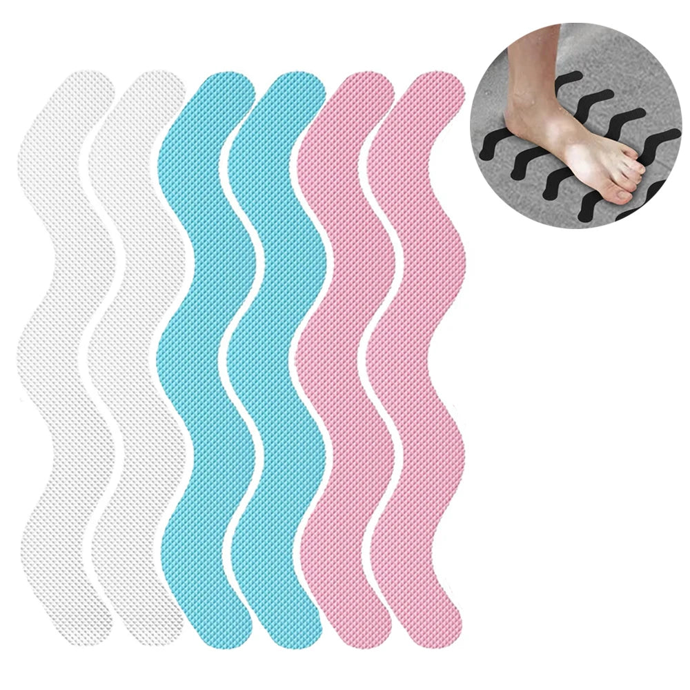 Anti-Slip Bathtub Stickers – Non-Slip Safety Strips 6 Pack Non-Slip Safety Strips Babs