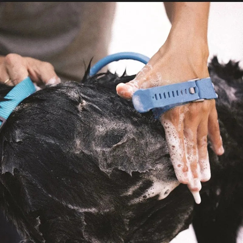 Pet Bathing Brush & Massage Shower Head – Adjustable Flow Pet Grooming Shower Babs