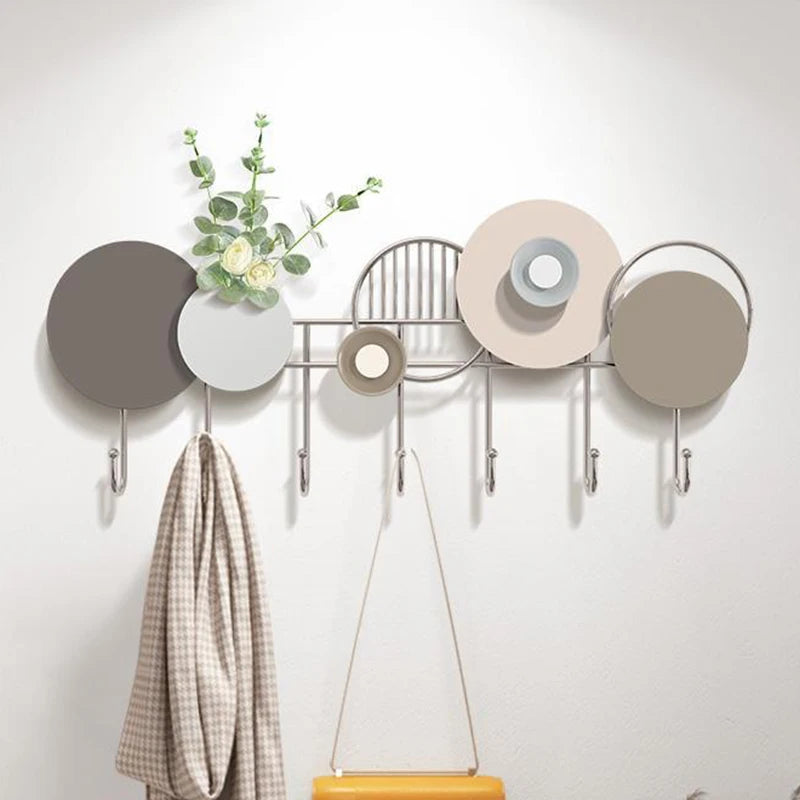 Modern Minimalist Wall Coat Rack – 7-Hook Iron Hanger Wall Coat Rack Babs