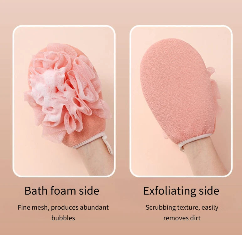 Double-Sided Exfoliating Bath Glove – Body Scrubber & Mitt Exfoliating Bath Glove Babs