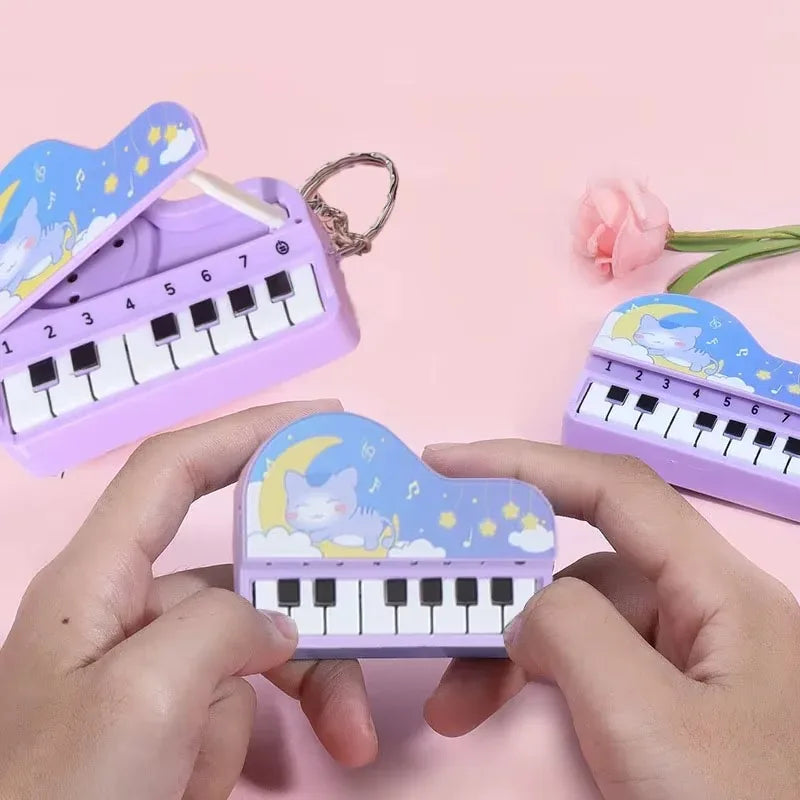 Mini Piano Keychain Music Toy – Fun Colorful Bag Pendant Gift Mini Music Toy Babs