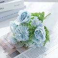 Artificial Silk Peony Hydrangea Bouquet – Home & Wedding Decor Artificial Flower Bouquet Babs color 1 1 pc