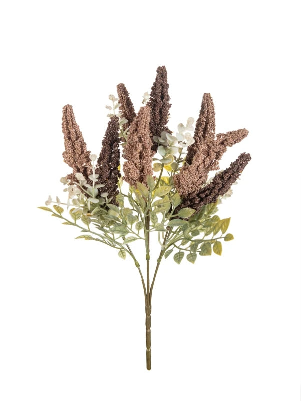 Silk Artificial Rose Bouquet – Wedding & Home Décor Flowers Artificial Flower Bouquet Babs Brown 1PC