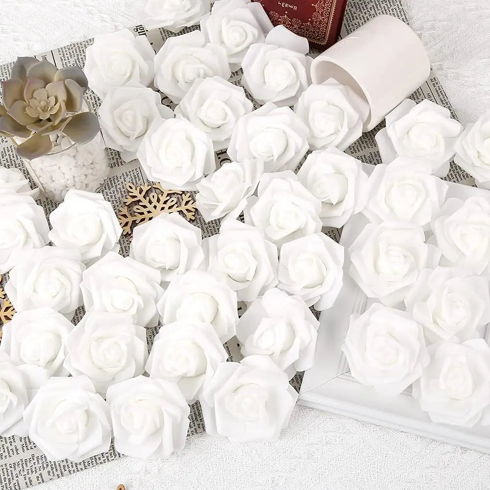 40/80PCS Foam Rose Artificial Flowers – Wedding & Home Décor Artificial Flowers Babs
