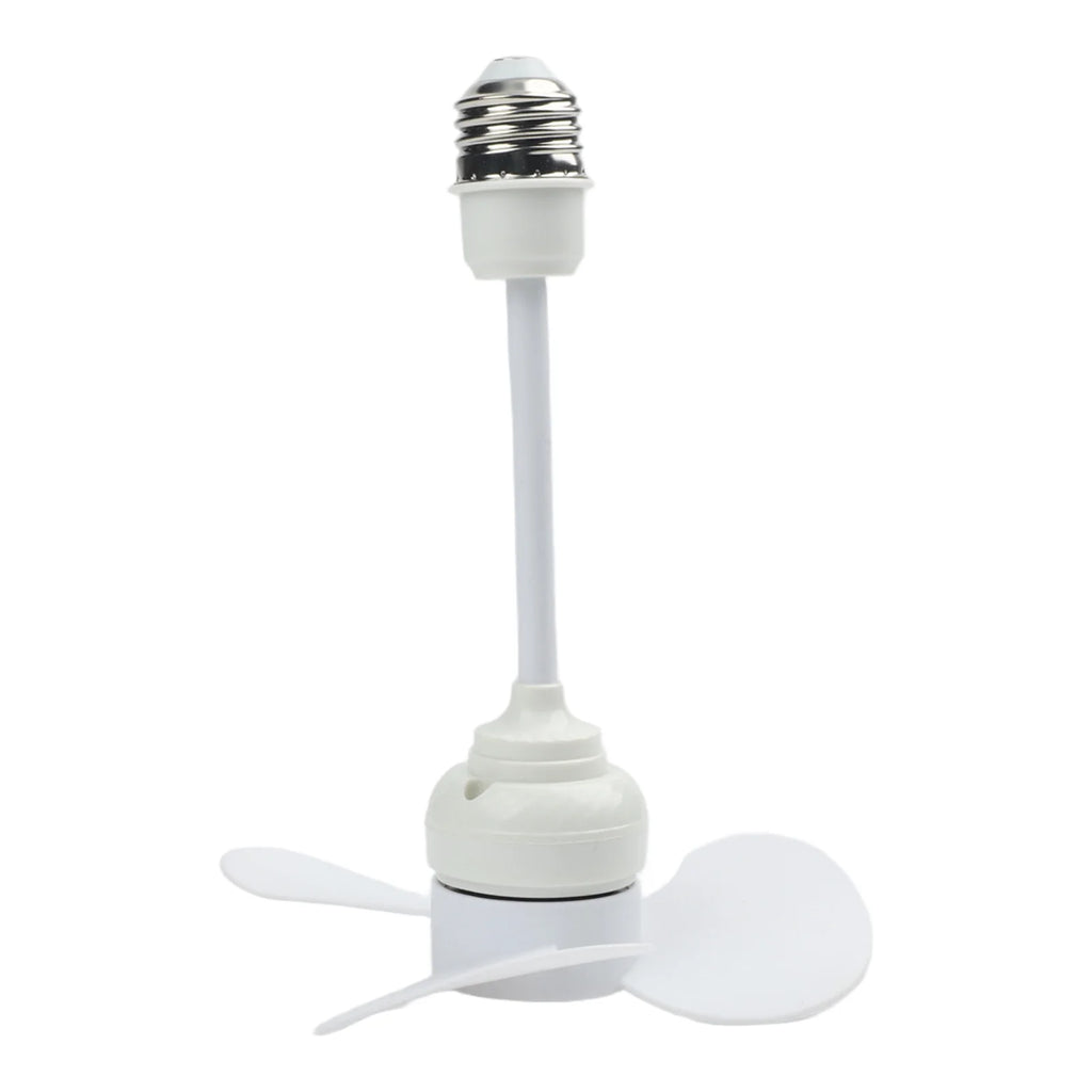 LEENKEA E27 Ceiling Fan 14cm Quiet Brushless Motor 10W Ceiling Socket Fan Babs