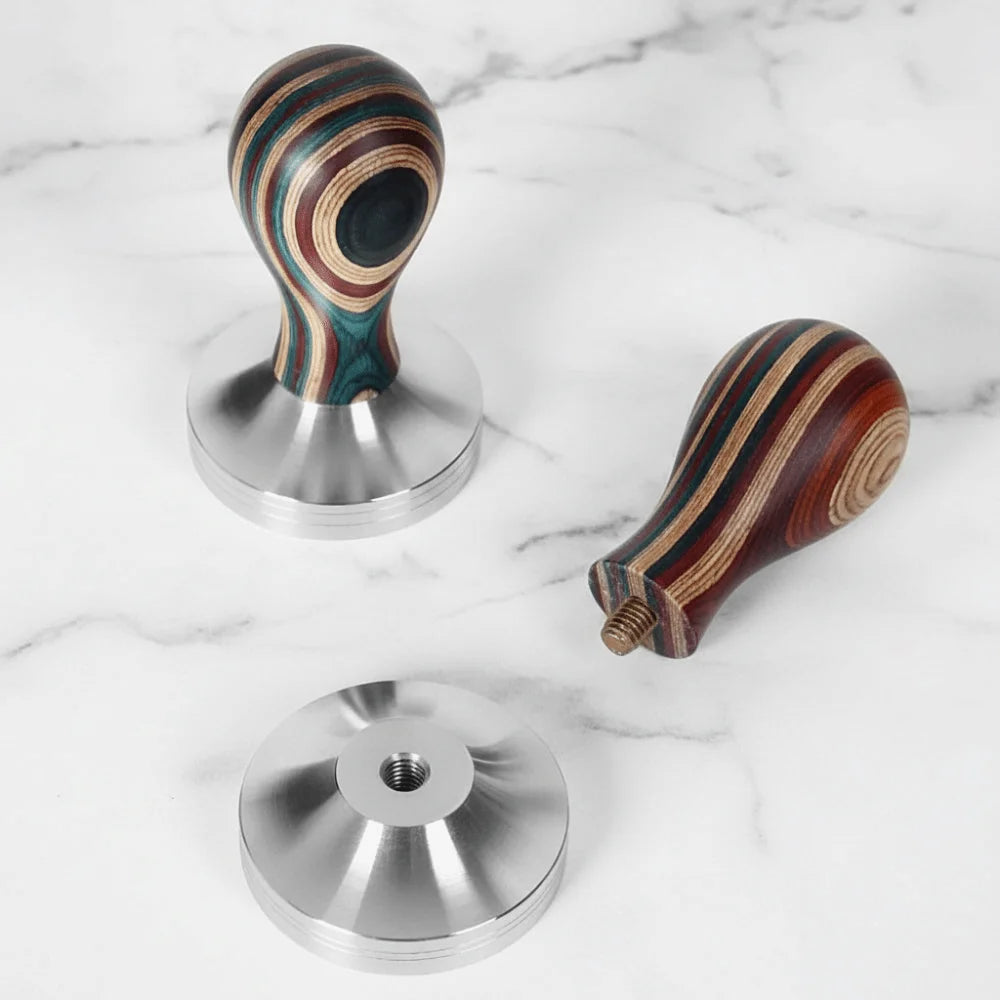 Wooden Handle Coffee Tamper 51/53/58mm – Stainless Steel Coffee Tamper Babs