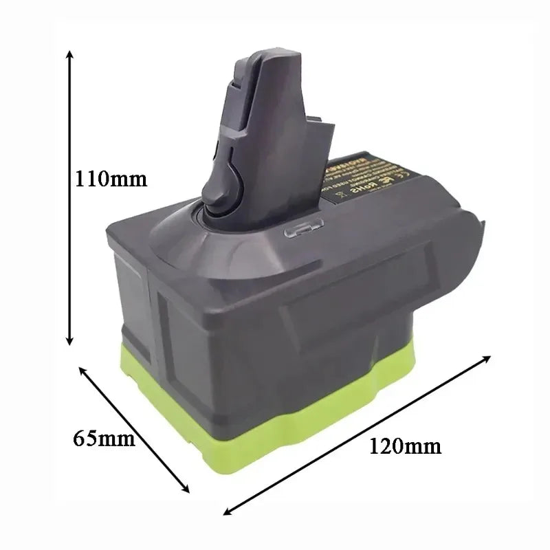 Ryobi 18V to Dyson V6 V7 V8 Battery Adapter RYO18V6/V7/V8 Battery Adapter Babs