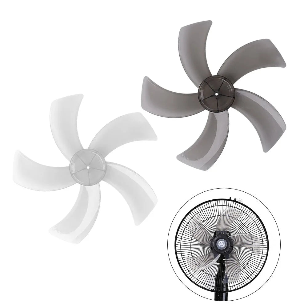 12-Inch 5-Leaf Replacement Fan Blade Set with Nut Cover Fan Blade Set Babs