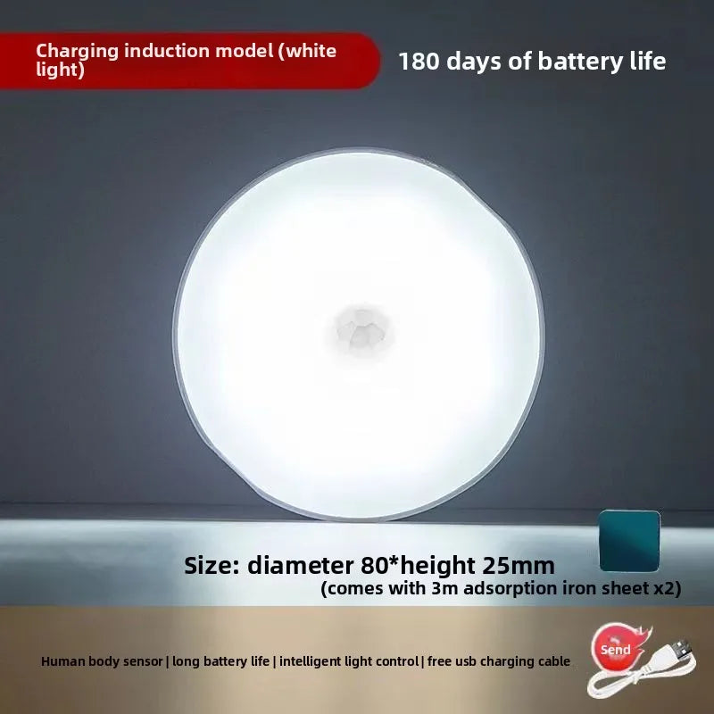 Motion Sensor Night Light – Wireless, Super Bright, No Plug Motion Sensor Night Light Babs 2PCS USB Plug