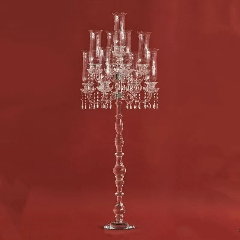 Luxury Crystal Candlestick Holder – Nordic Vintage Home Décor Crystal Candle Holder Babs