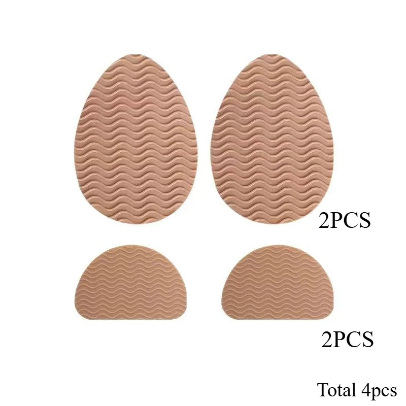 Anti-Slip Rubber Shoe Sole Pads – 4 Pcs | TPR Grip & Noise Reduction Shoe Sole Pads Babs Khaki