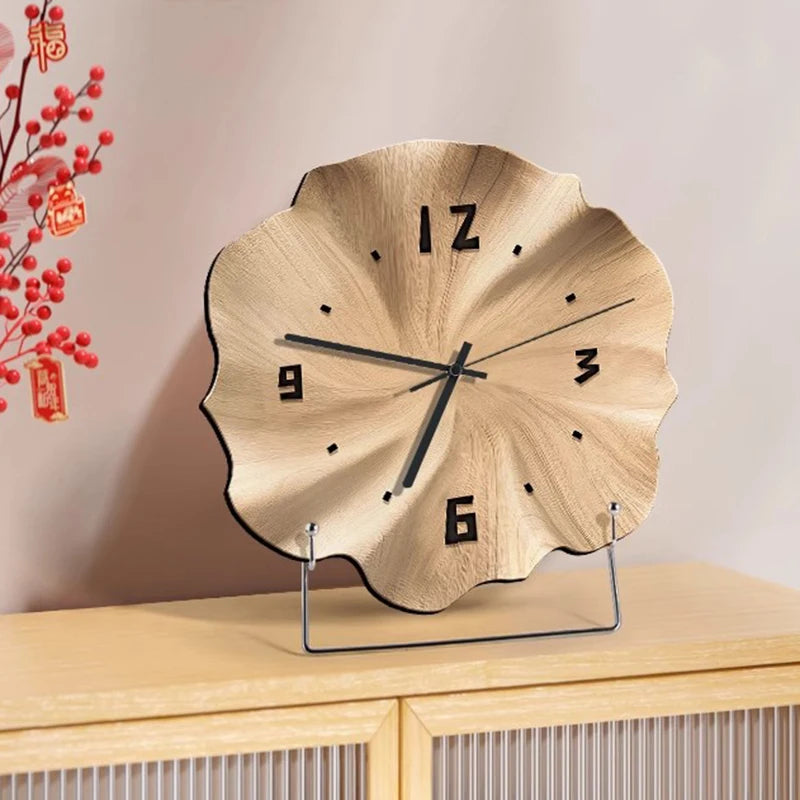 Oeny Nordic Silent Desk Clock – Modern 30cm Home Décor Decorative Desk Clock Babs