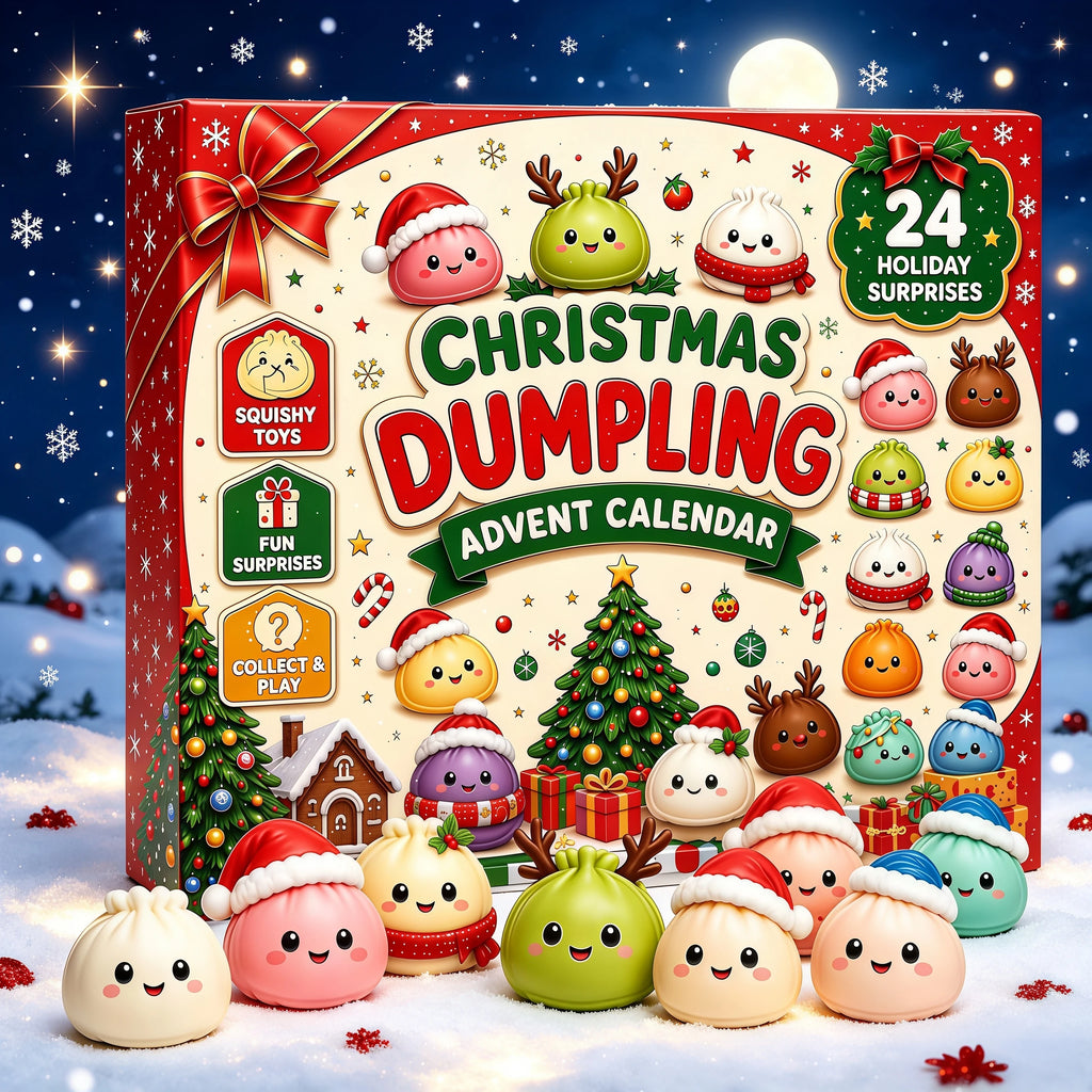 2026 Christmas Squishy Advent Calendar 24-Day Dumpling Fidget Gift Squishy Advent Calendar Babs