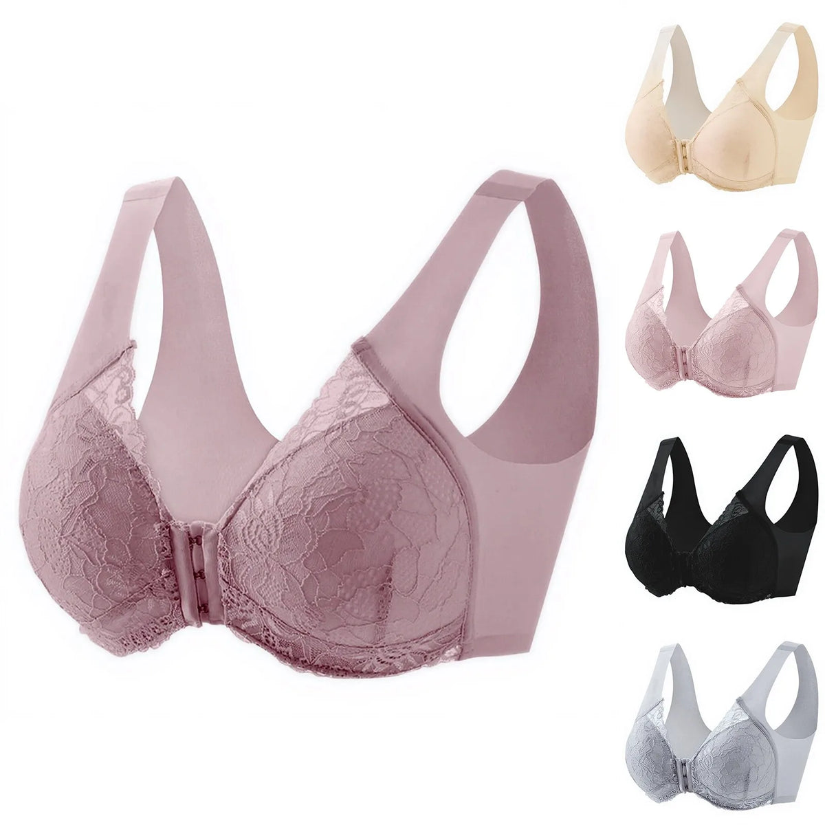 Women's Front Open Wire-Free Recovery Bra | Full Support Wire-Free Recovery Bra Babs