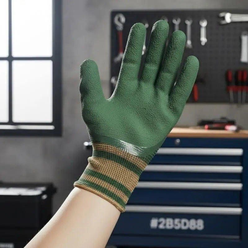Thorn-Proof Rubber Palm Gardening Gloves – Breathable & Durable Gardening Work Gloves Babs
