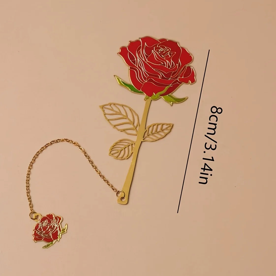 Metal Rose Bookmark – Hollowed Luxury Design | Gift for Readers Metal Bookmark Babs