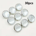 30 Ivory Pearl Resin Shank Buttons for Sewing & DIY Resin Sewing Buttons Babs silvery