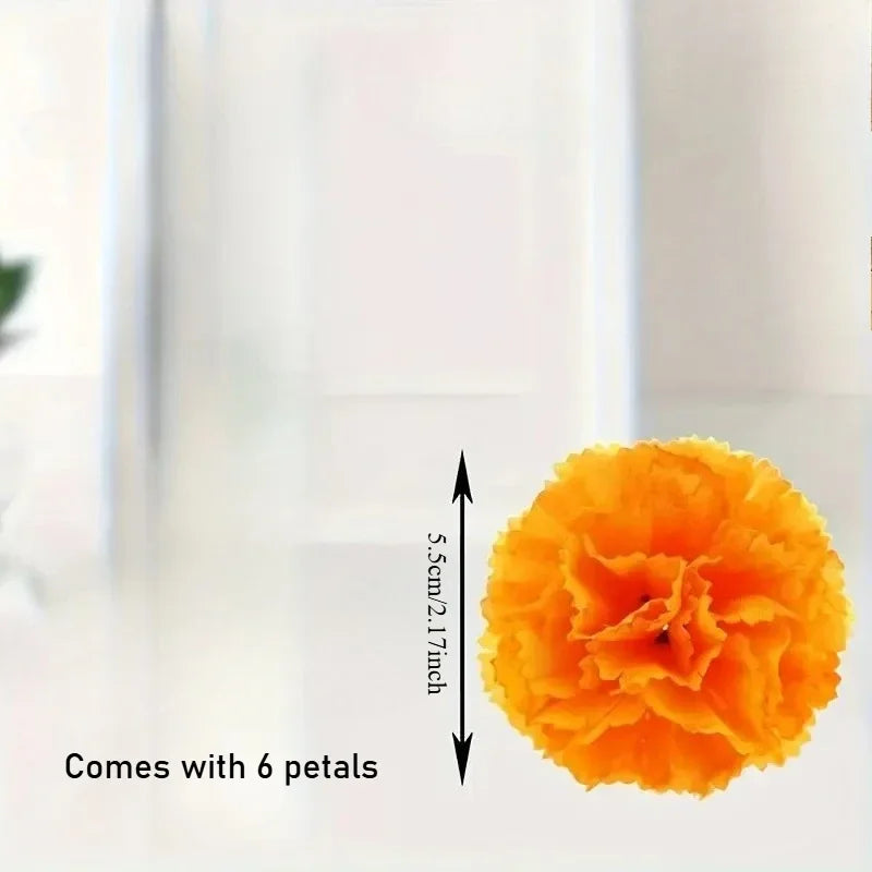 Artificial Marigold & Carnation Flower Heads – Festival Decor Artificial Flower Heads Babs
