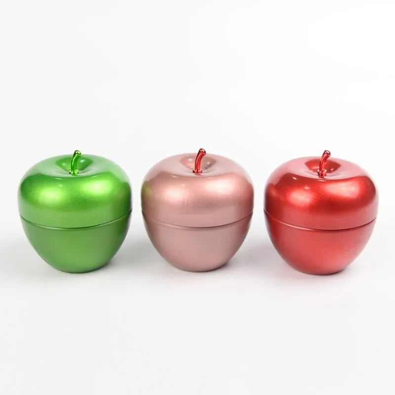 5-Pack Christmas Apple Tin Candy Jars – Festive Metal Containers Metal Food Tins Babs