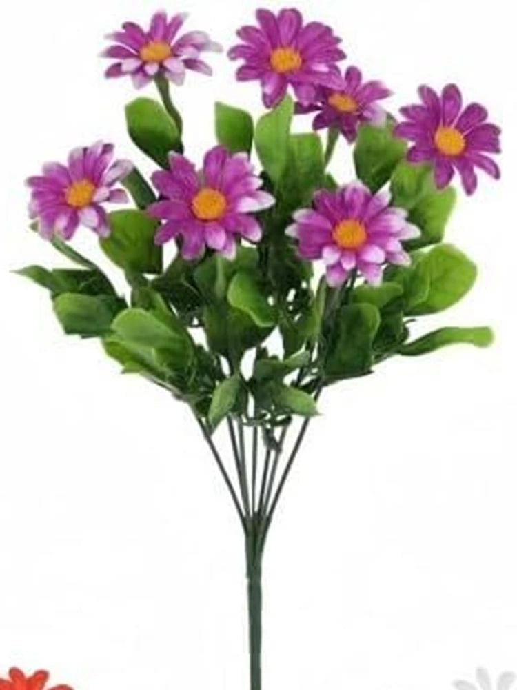 Artificial Silk Daisy Flowers for Wedding, Wreath & Home Décor Artificial Flowers Babs VIOLET/紫罗兰 1 PC