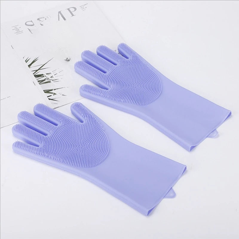 Silicone Cleaning Gloves – Waterproof Kitchen Scrubbing Gloves Silicone Cleaning Gloves Babs 1Pair 3
