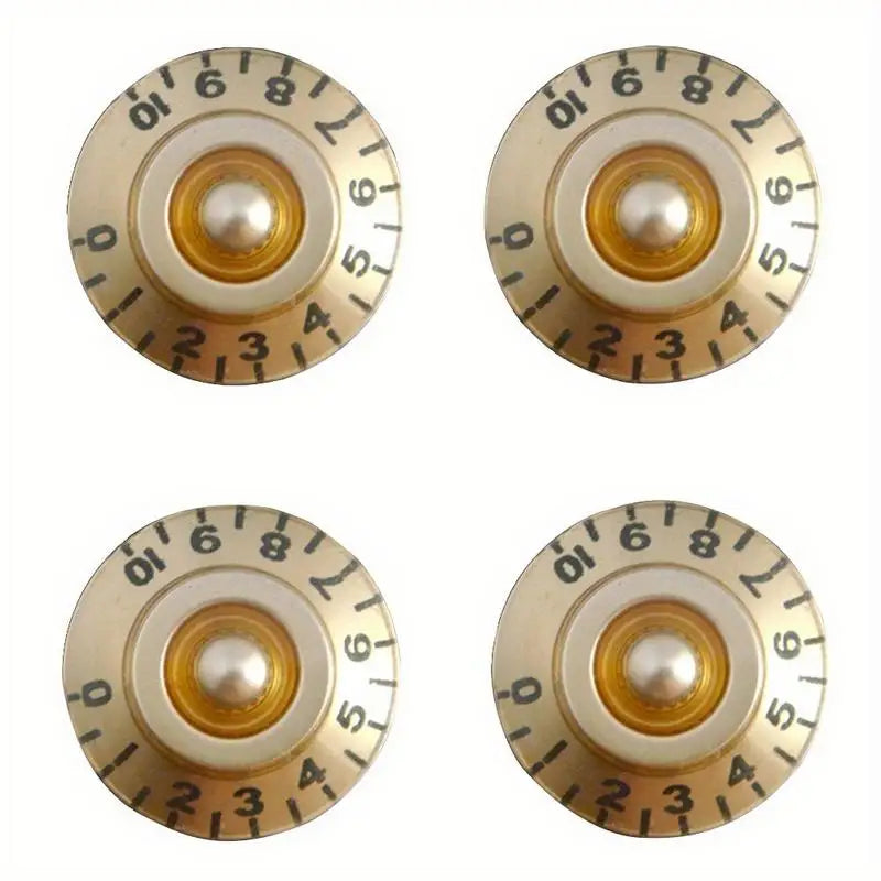 4pcs Electric Guitar Volume & Tone Knob Caps | ABS Plastic Guitar Knob Caps Babs
