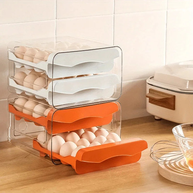 Drawer Style Refrigerator Egg Storage Box – Stackable Egg Storage Box Babs