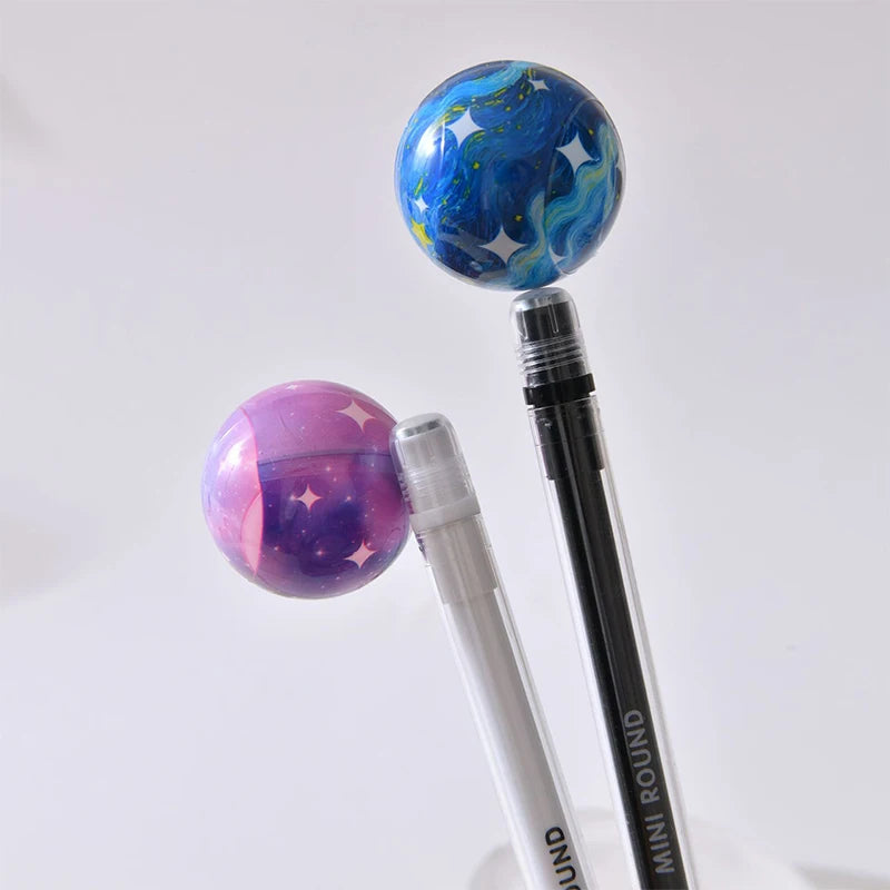 Rotating Planet Spinning Gel Pen | Fun Student Stationery Spinning Gel Pen Babs