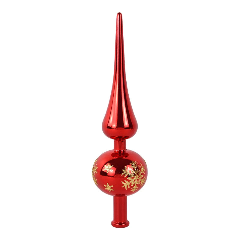 23cm Christmas Tree Topper – Red, Gold & Silver Star Ornament Christmas Tree Topper Babs Red
