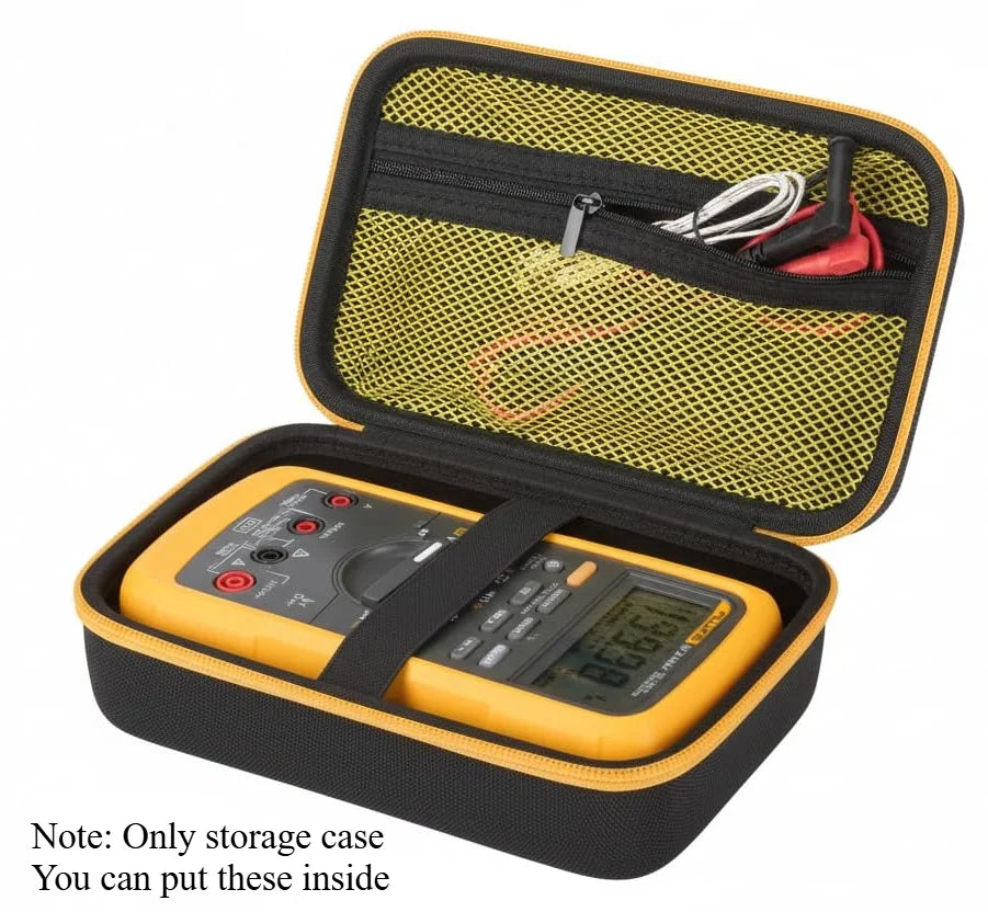 Hard Carrying Case for Fluke 87V 88V 15B+ 17B+ Multimeter Multimeter Carrying Case Babs Black