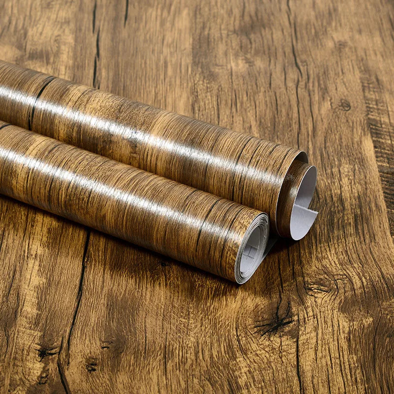Waterproof Wood Grain Self-Adhesive Vinyl Contact Paper Roll Vinyl Contact Paper Babs Koa 40cm x 100cm