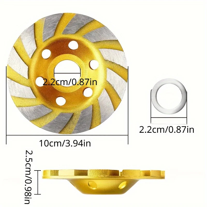 12-Seg Concrete Turbo Grinding Cup Wheel | Angle Grinder Grinding Cup Wheel Babs